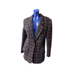 Vintage The Limited rainbow tweed blazer